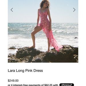 Pink floral Delfi collective dress